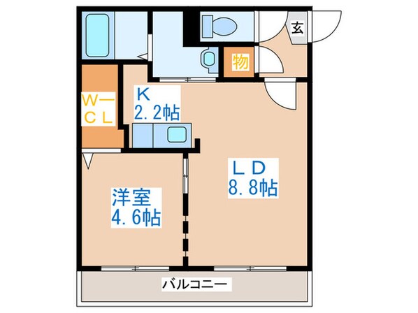 プレジール琴似の物件間取画像